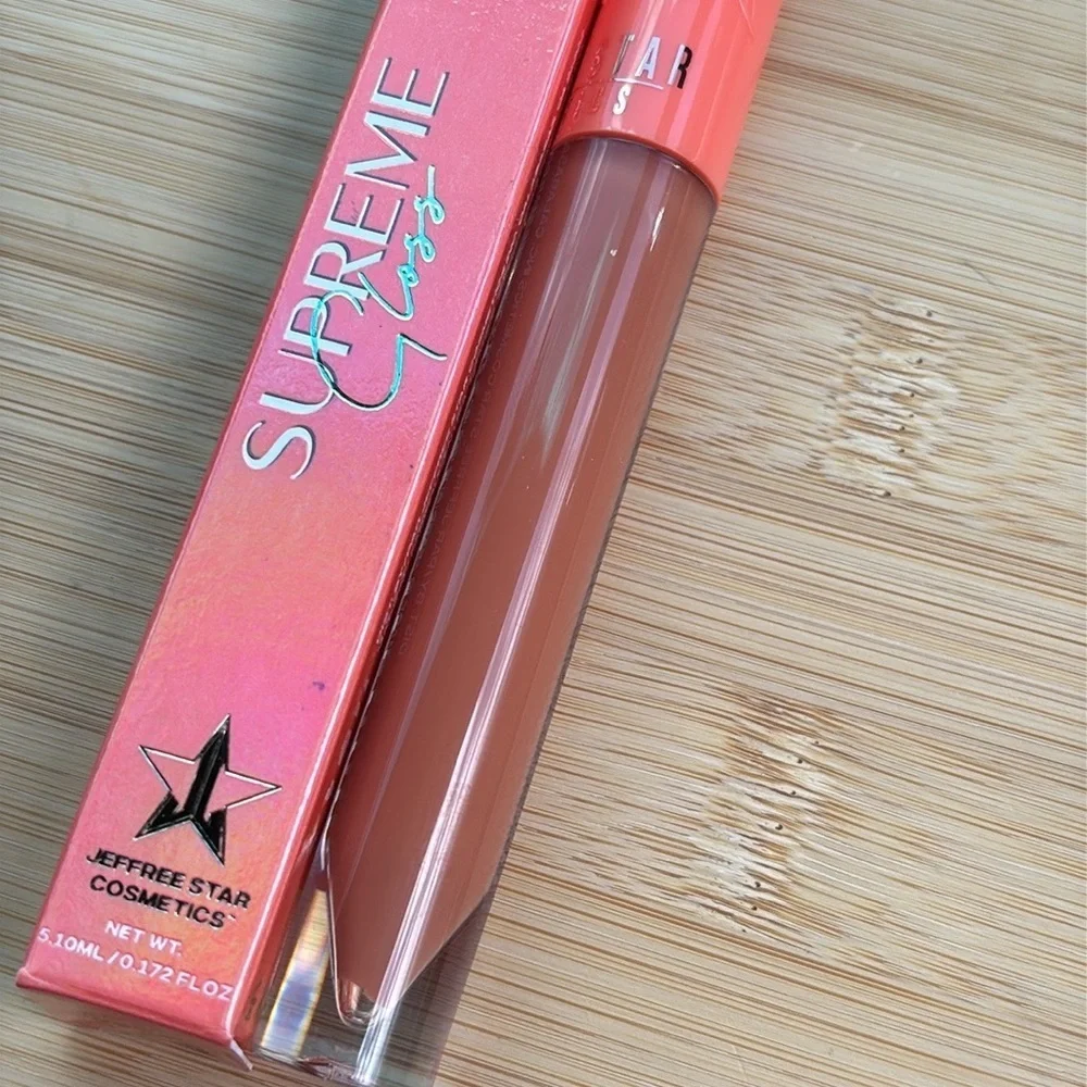 Brand New Jeffree Star Supreme Gloss Full Pigment Lip Nude Garden Earthy Orange